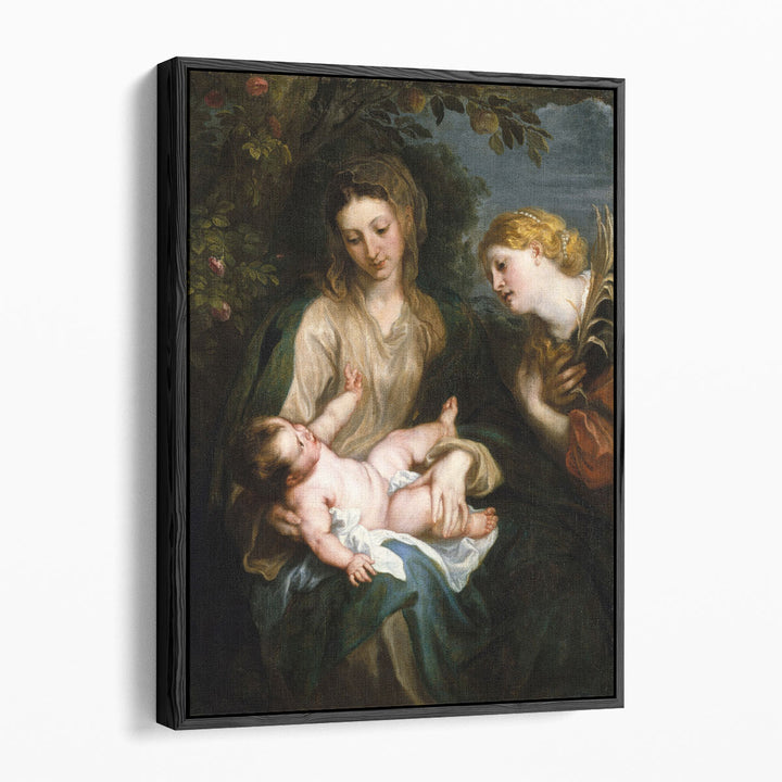 Virgin and Child with Saint Catherine of Alexandria - Canvas Print Wall Art