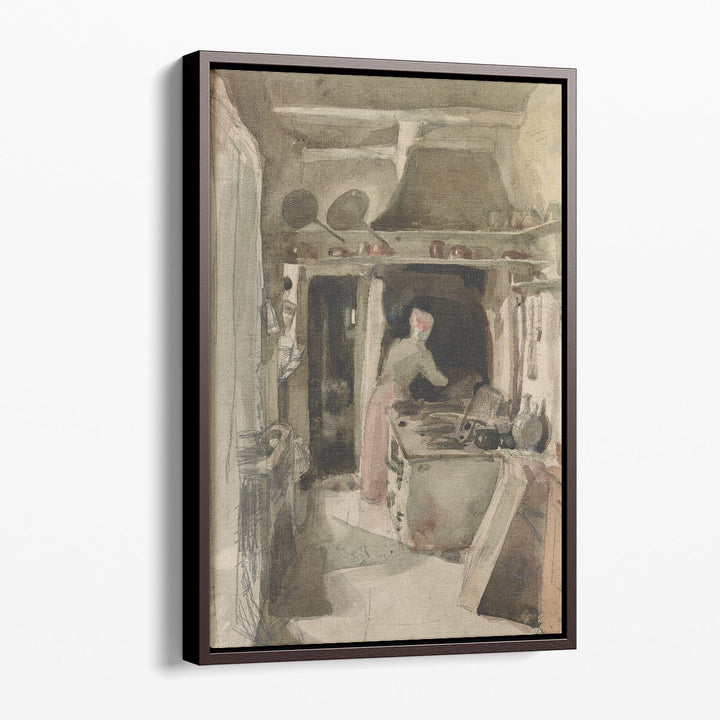 The Kitchen, 1858 - Canvas Print Wall Art