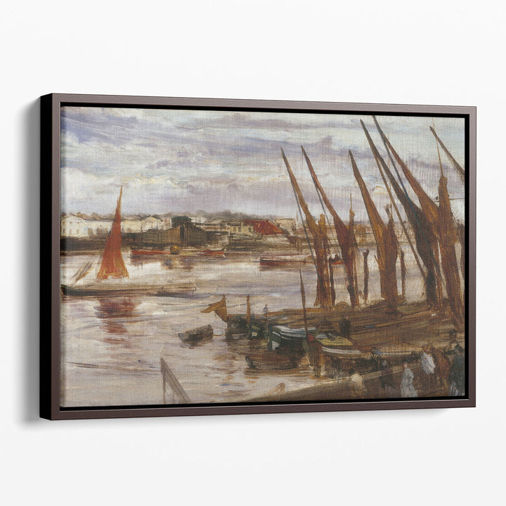 Battersea Reach, 1863 - Canvas Print Wall Art