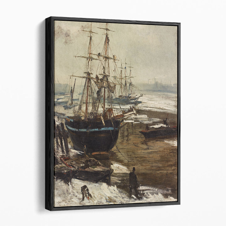 The Thames in Ice, 1860 - Canvas Print Wall Art