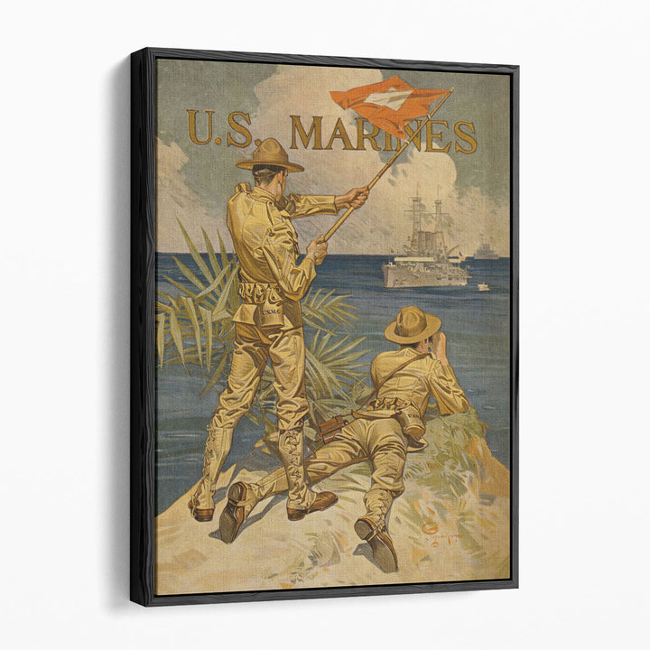 U.S. Marines, 1917 - Canvas Print Wall Art