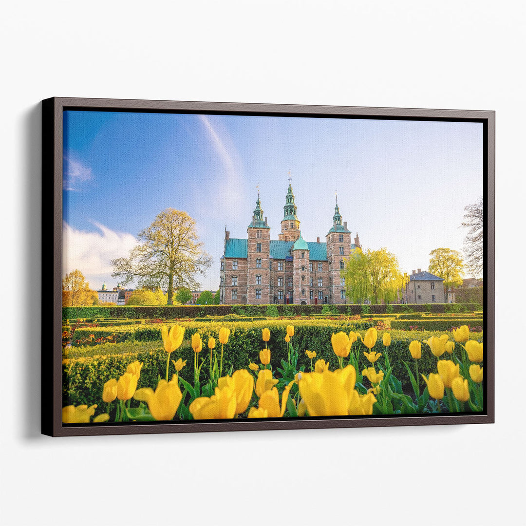 Rosenborg Castle Gardens in Copenhagen, Denmark - Canvas Print Wall Art