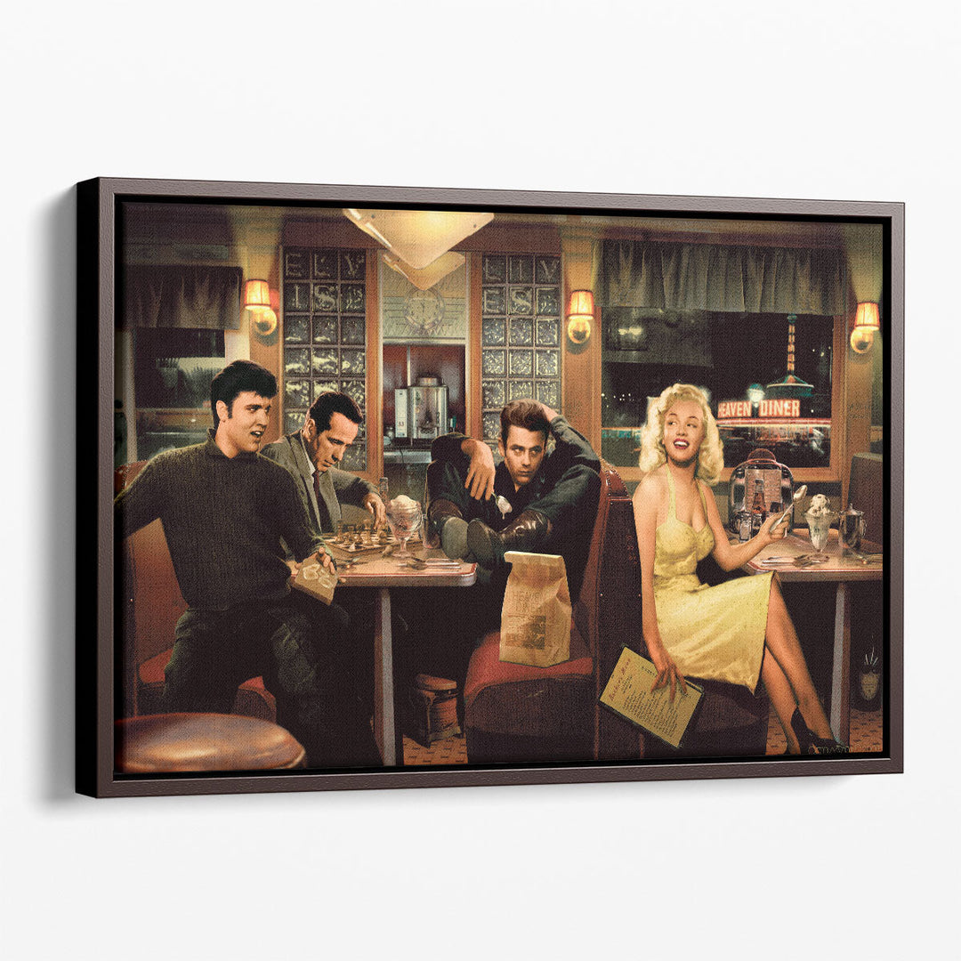 modern wall painting – stylish restaurant décor