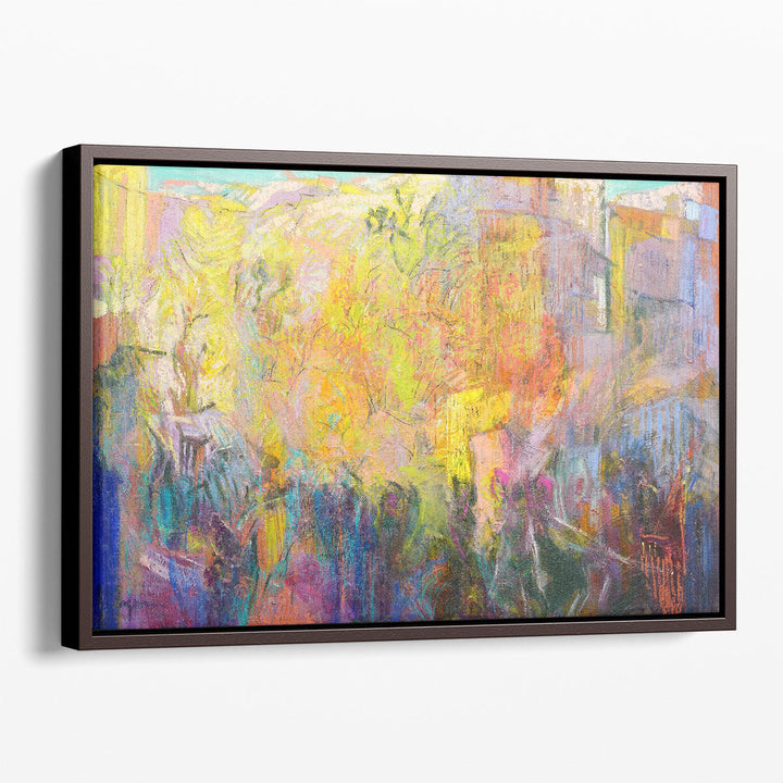 Vibrant modern wall decor painting