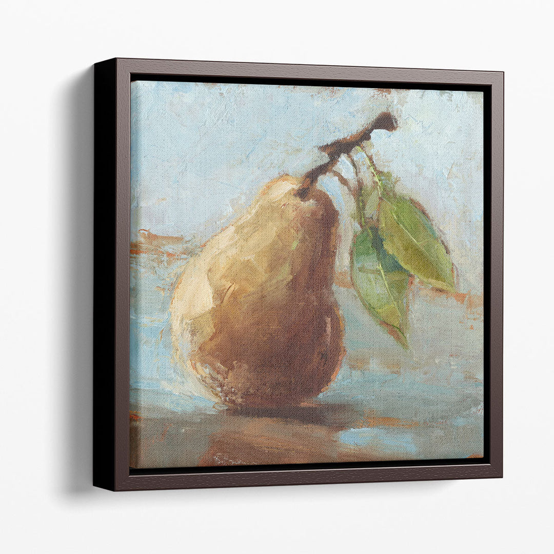 Impressionist Fruit Wall Art – brushstroke pear cluster vibrant