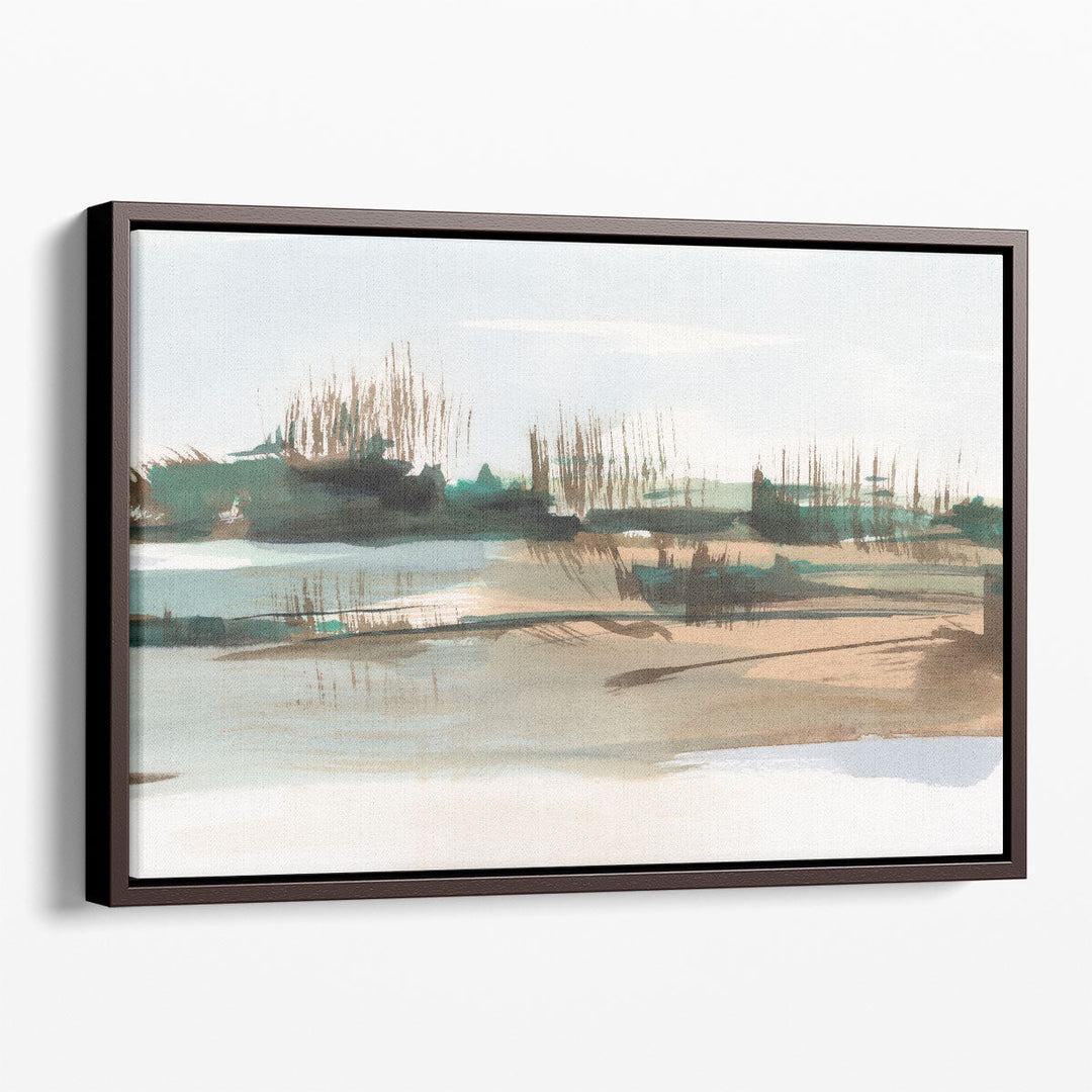 Landscape canvas featuring abstract and natural elements