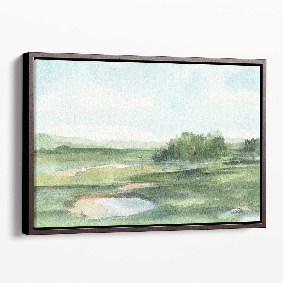 Green abstract art nature inspired