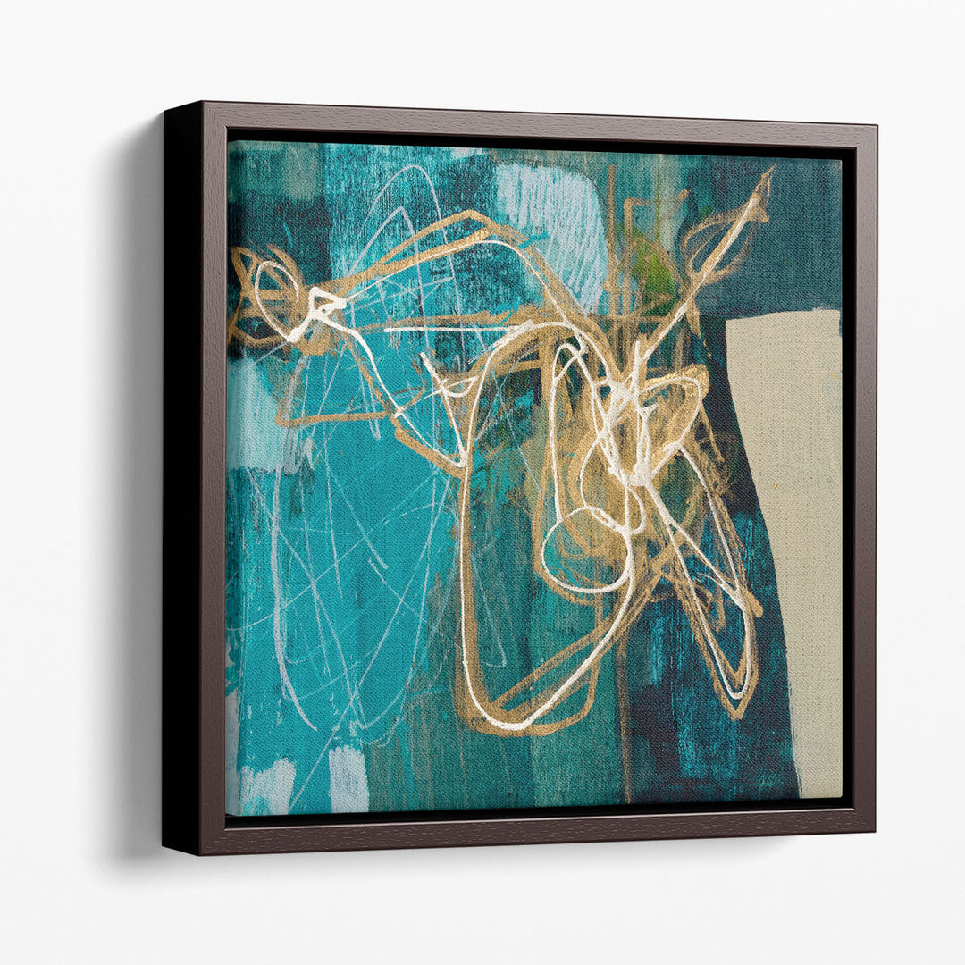 modern art wall decor blue and marble texture