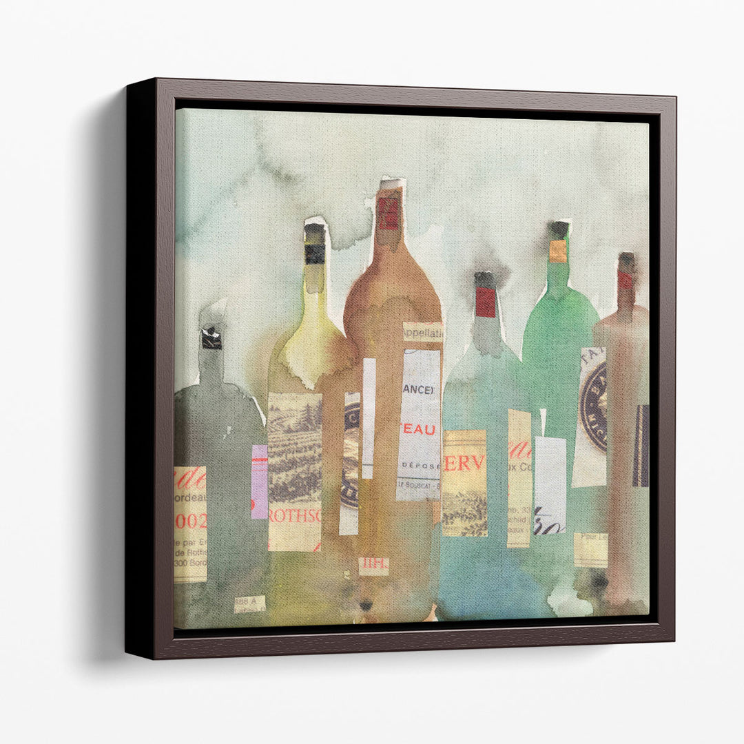watercolor art prints – soft green and brown palette