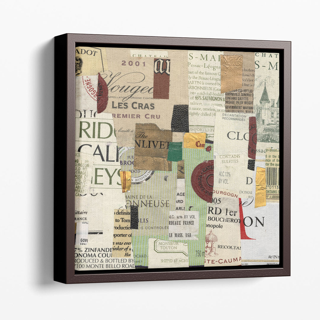 Typography Wall Art Collage – layered text graphics