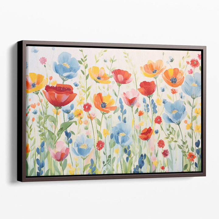 Painterly Flower Extravaganza 2 - Canvas Print Wall Art