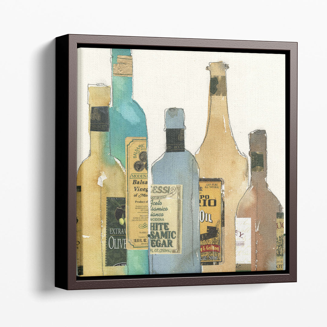 kitchen wall decor – vinegar bottle art