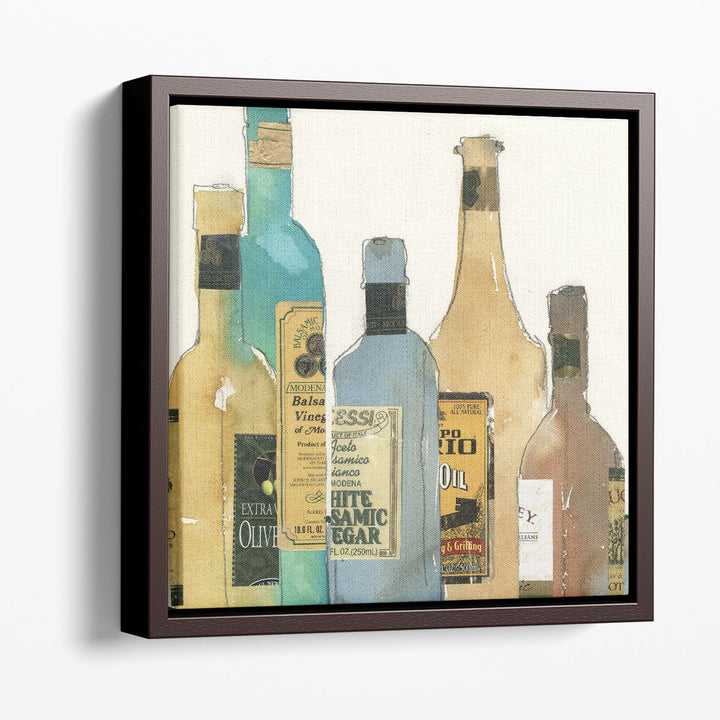 kitchen wall decor – vinegar bottle art