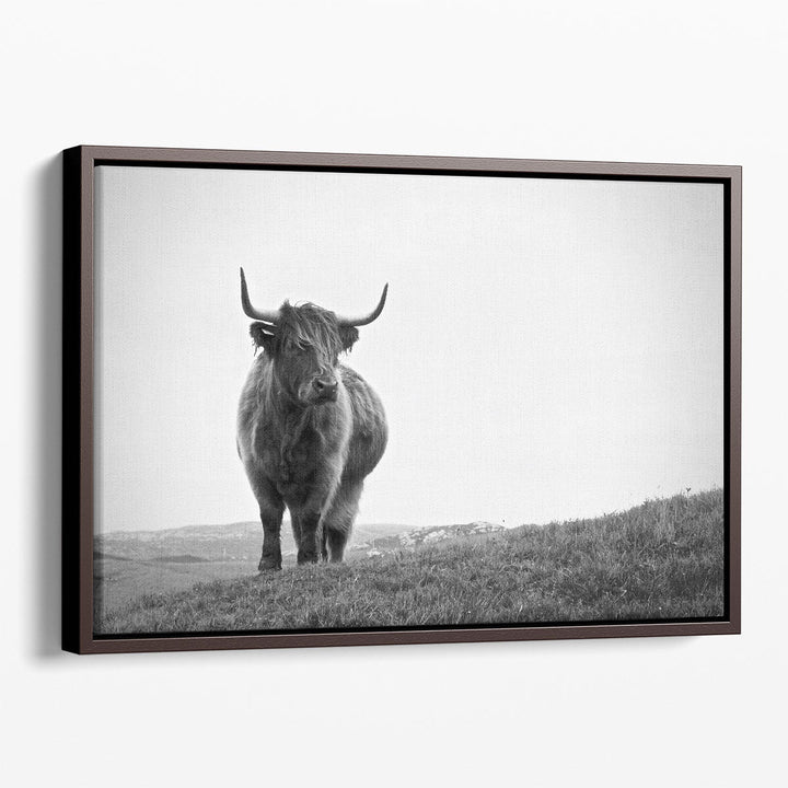 Highland Cow Wall Art rustic cattle design