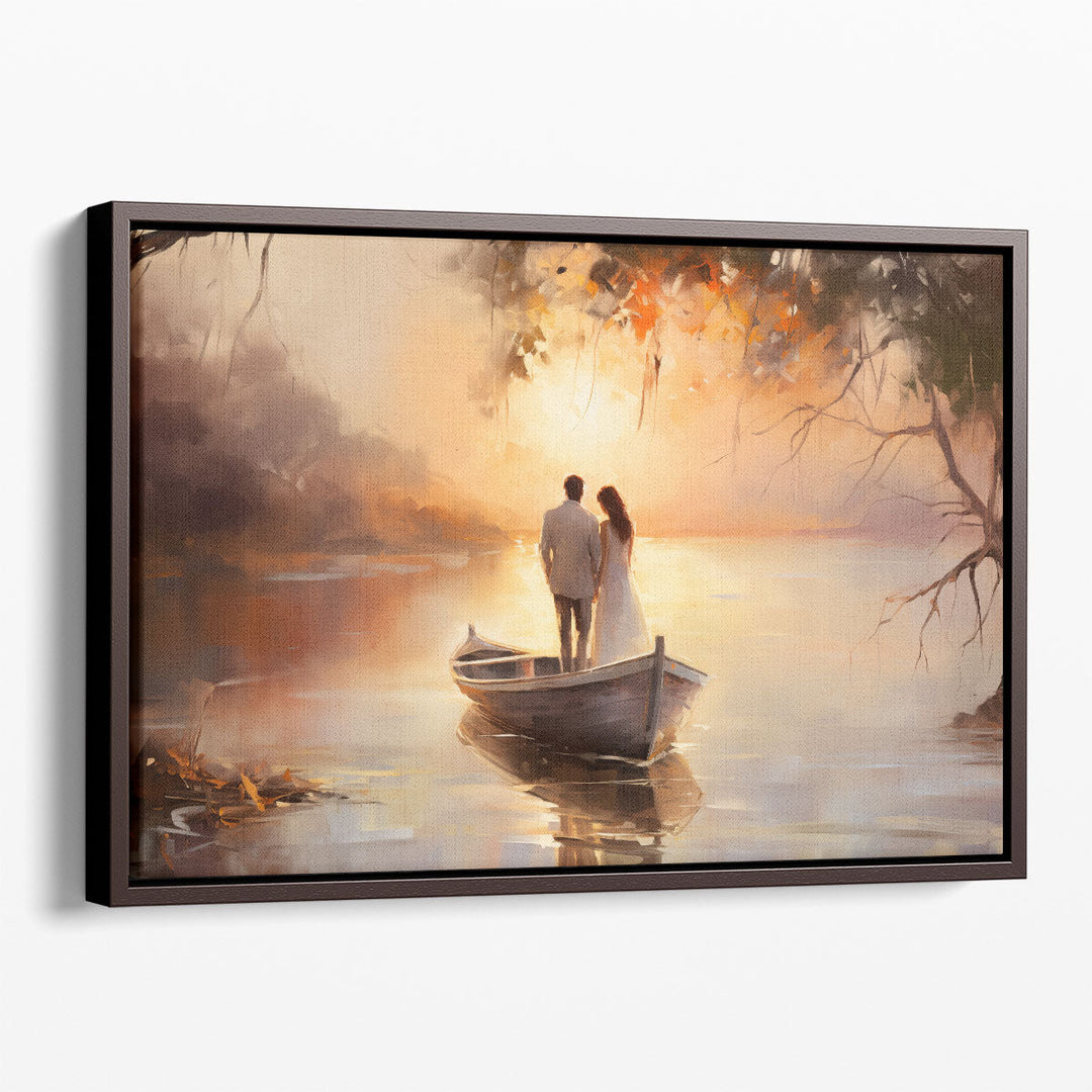 Whispers of Love at The Sea - Canvas Print Wall Art