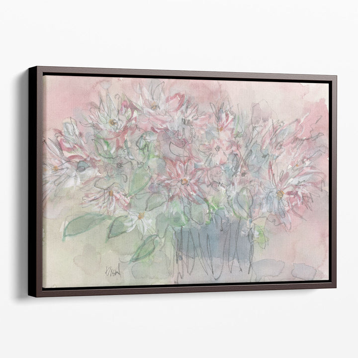 Still life flower print in soft tones
