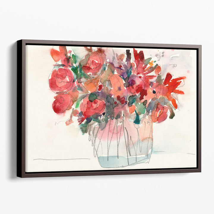 Watercolor Still Life Prints delicate floral arrangement