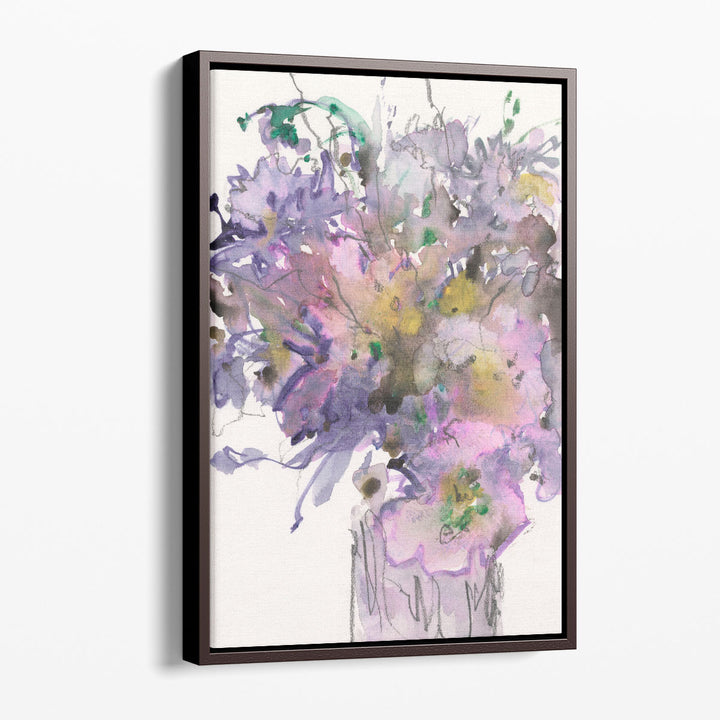 framed watercolor painting white canvas