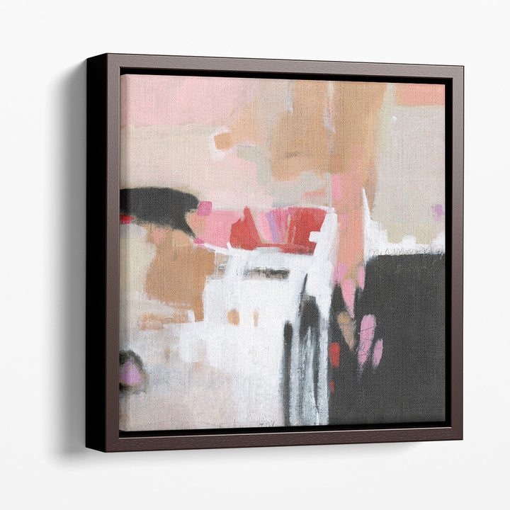 Large abstract art in pastel colors