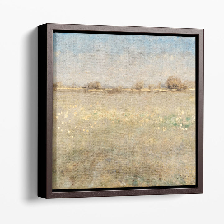Neutral landscape wall art for hallway in soft tones