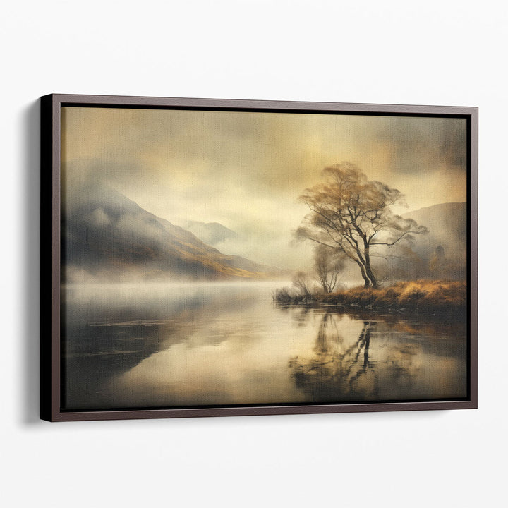 Cloudy Lake Dream - Canvas Print Wall Art