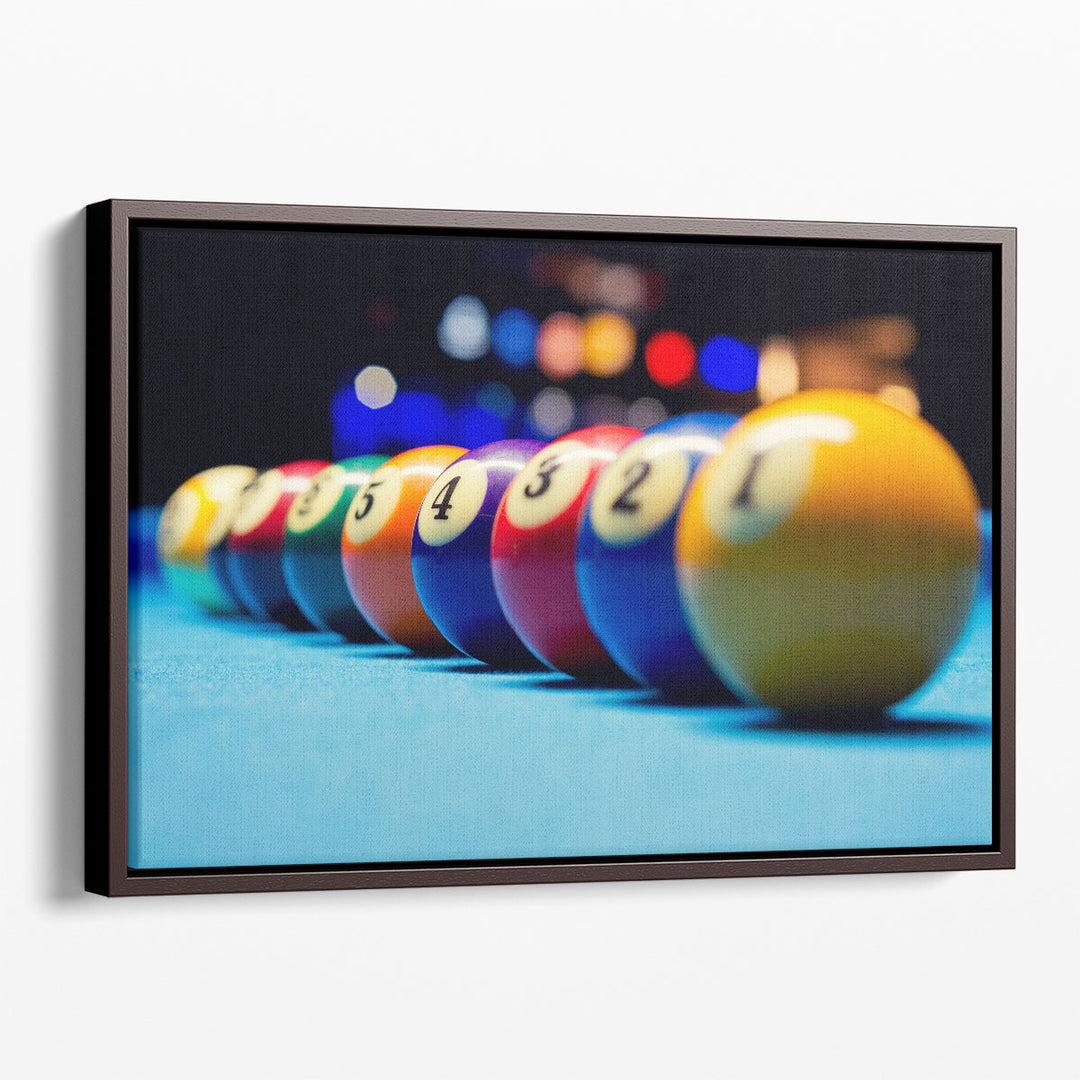 Modern Framed Photography Art sleek pool shot