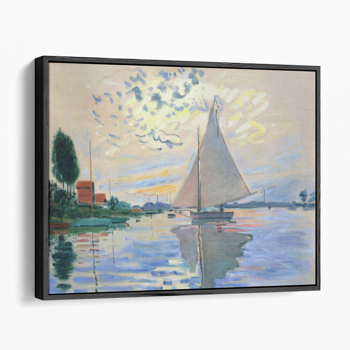 Sailing Boat in Petit-Gennevilliers - Canvas Print Wall Art