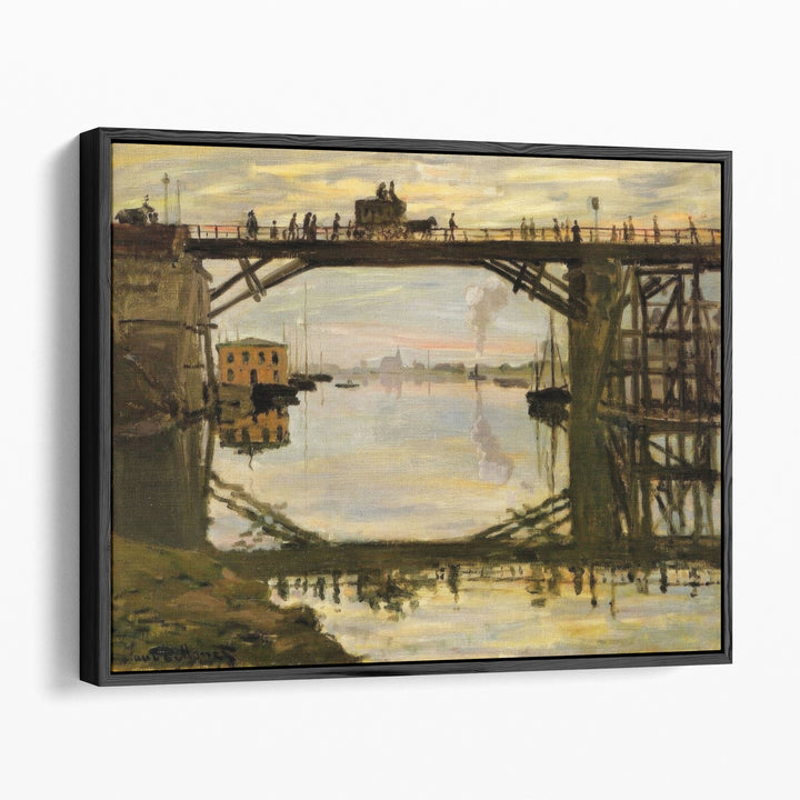 The Highway Bridge under repair, 1872 - Canvas Print Wall Art
