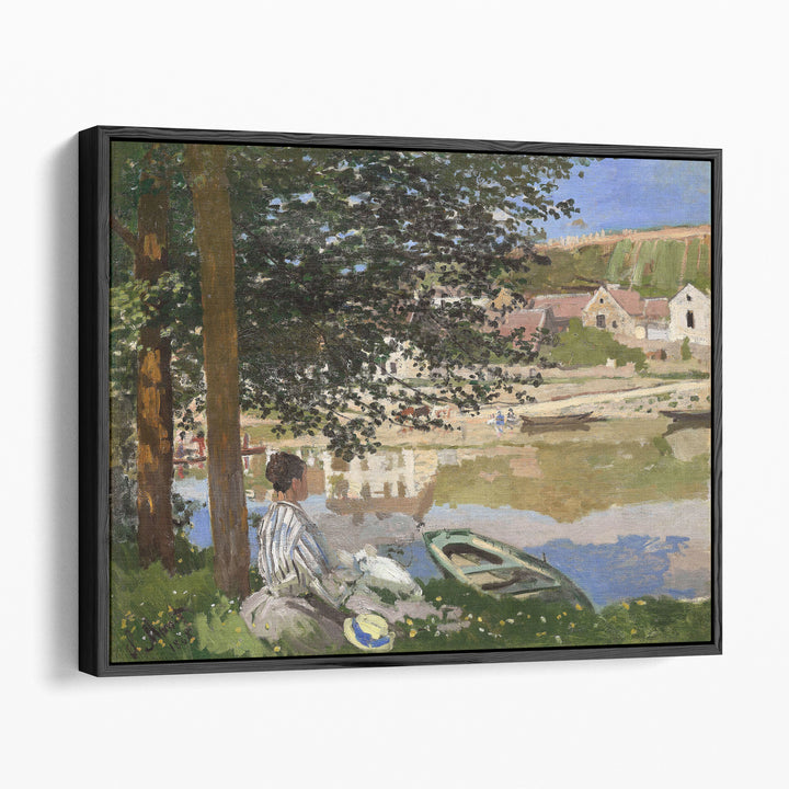 On the Bank of the Seine - Canvas Print Wall Art