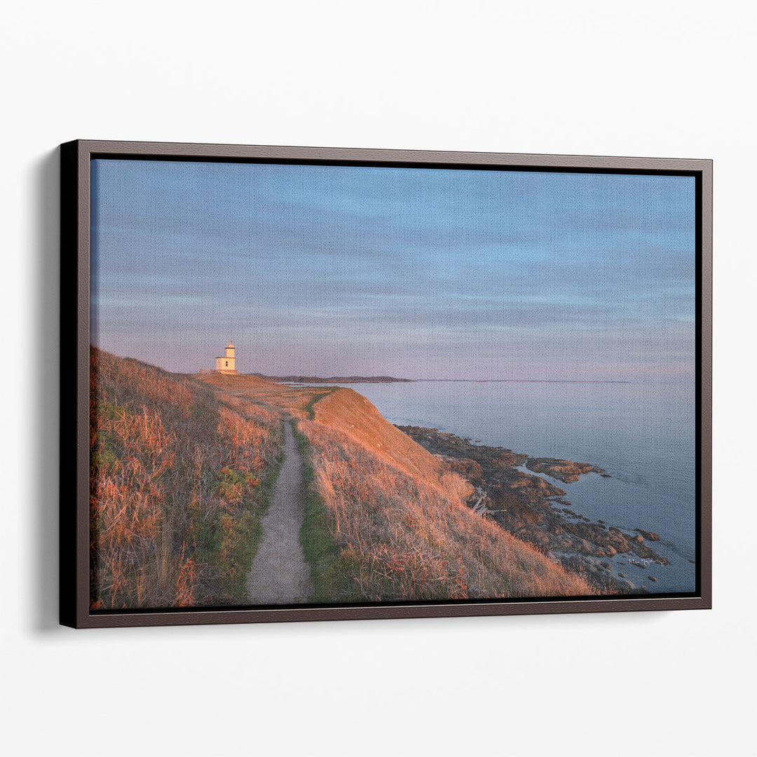 Scenic wall art with coastal view