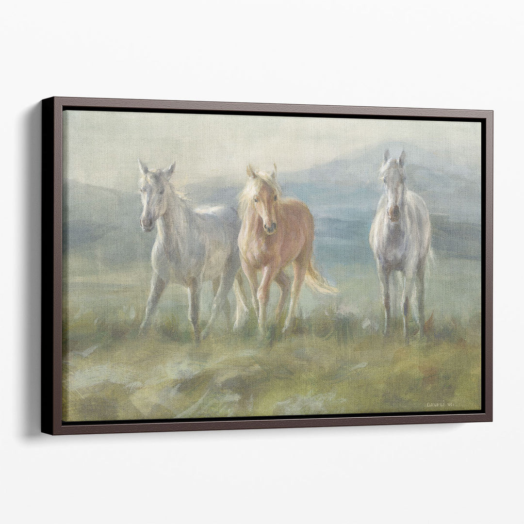 Green landscape art prints with expansive fields
