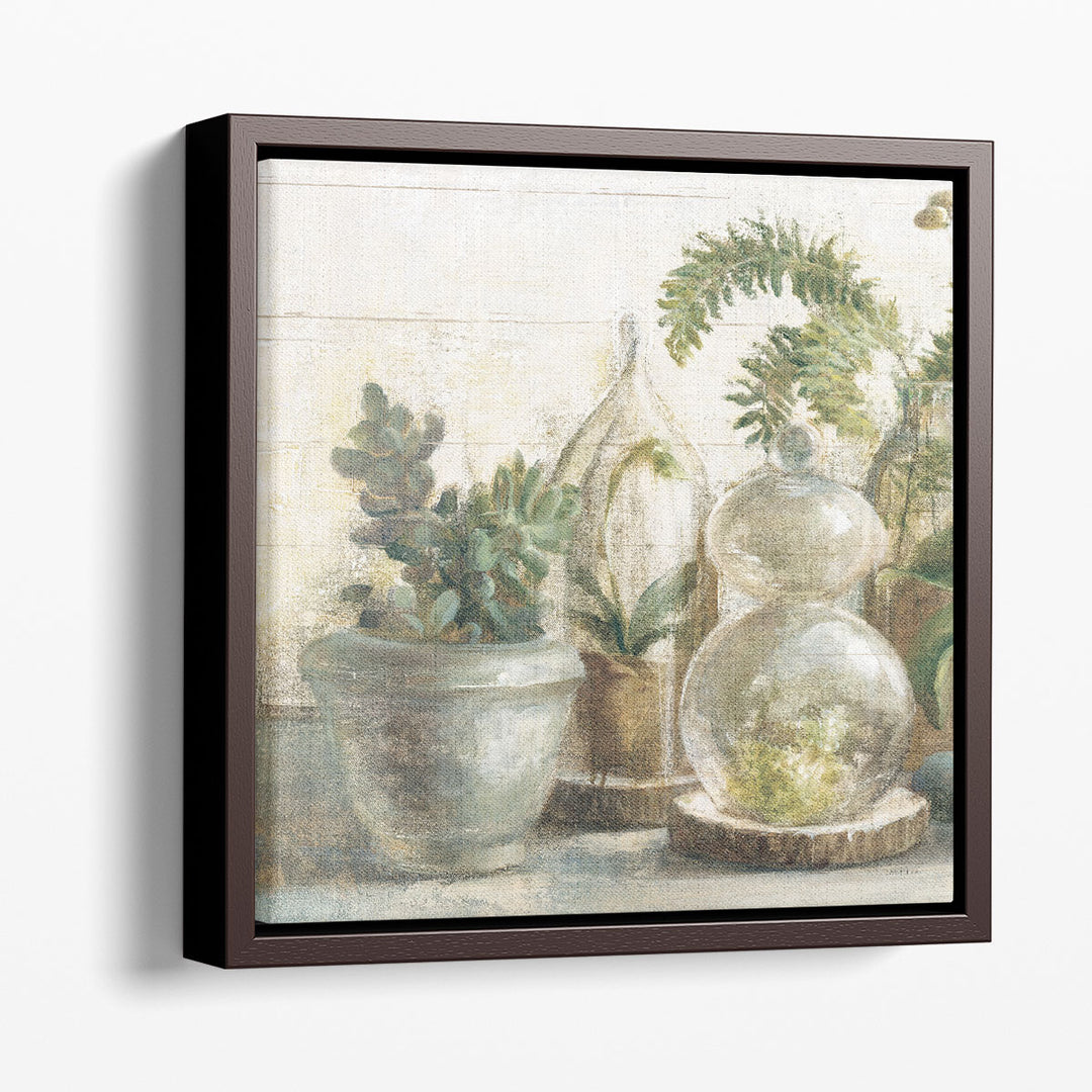 Indoor Garden Wall Canvas with trailing ivy