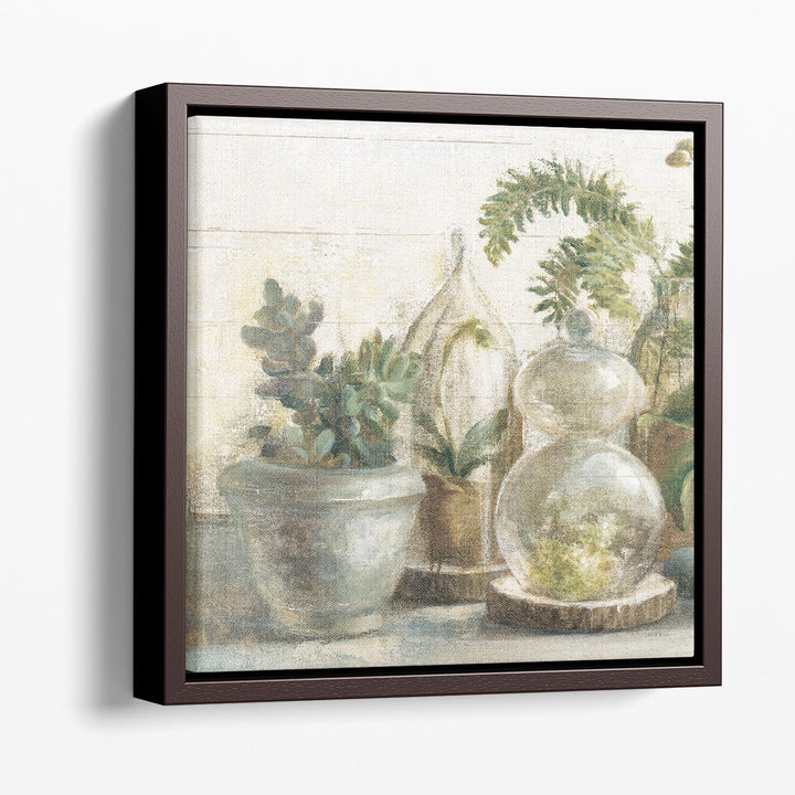 Indoor Garden Wall Canvas with trailing ivy