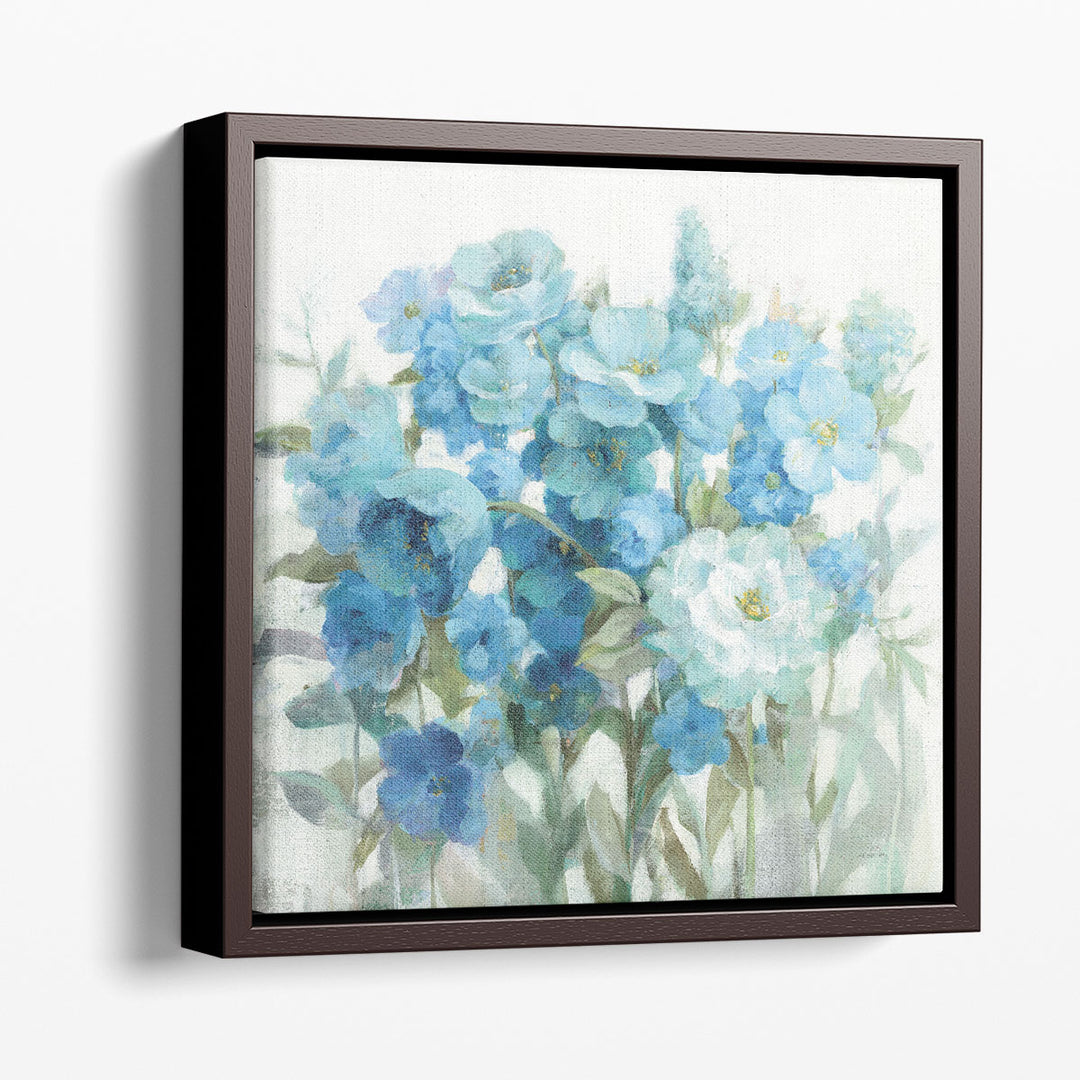 Abstract Watercolor On Canvas fluid brushstrokes