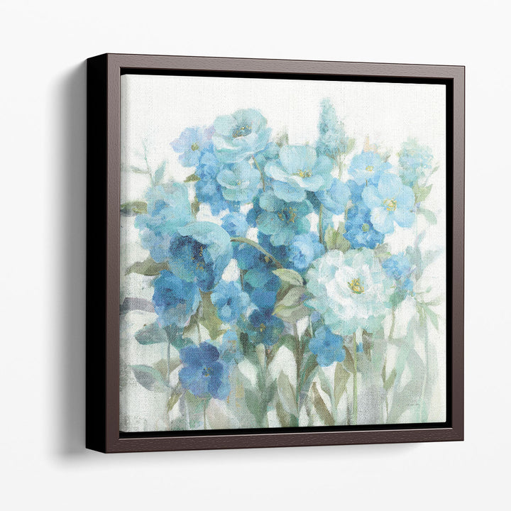 Abstract Watercolor On Canvas fluid brushstrokes