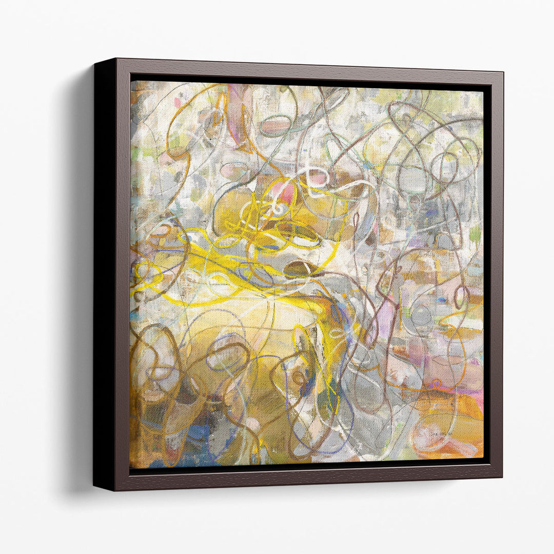 Large Impressionist Art Prints – textured abstract with warm tones