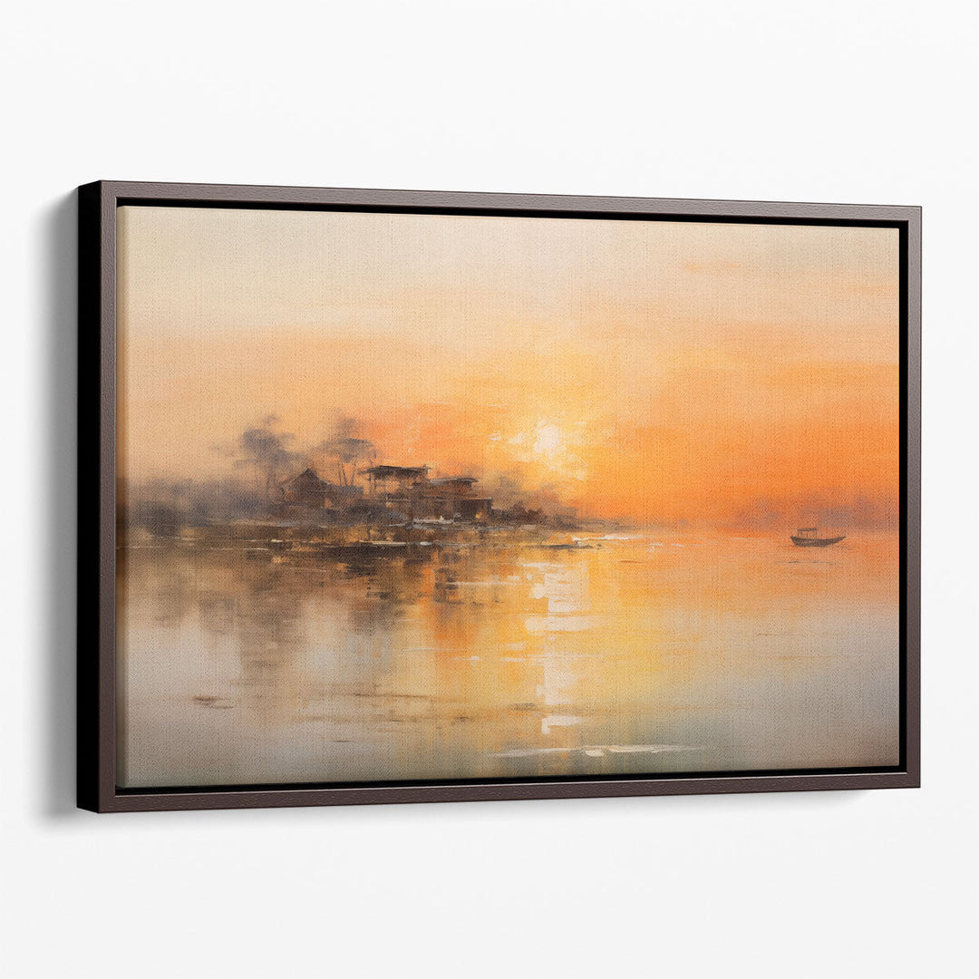 Antique Lake Journey - Canvas Print Wall Art