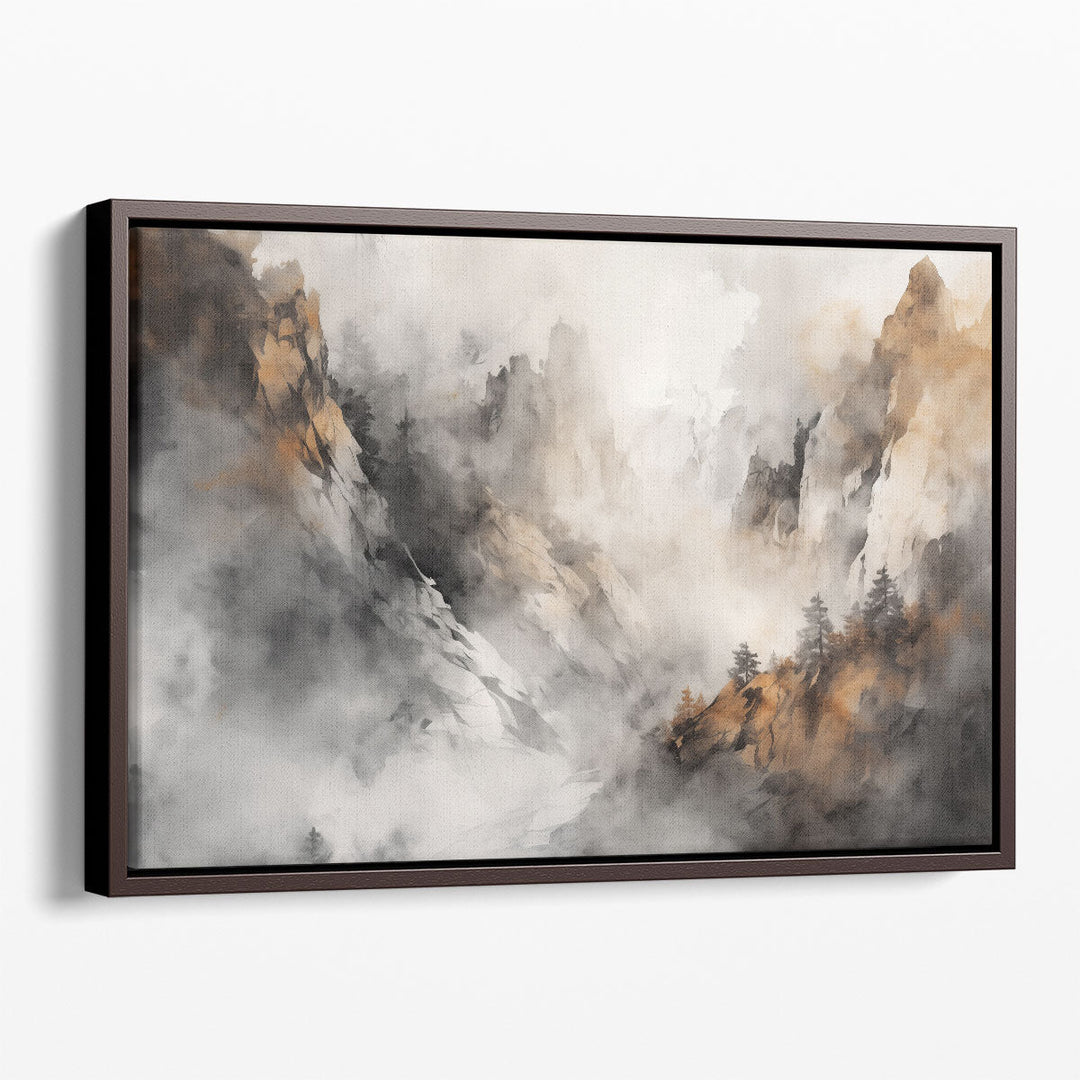 Earthy Peaks 2 - Canvas Print Wall Art