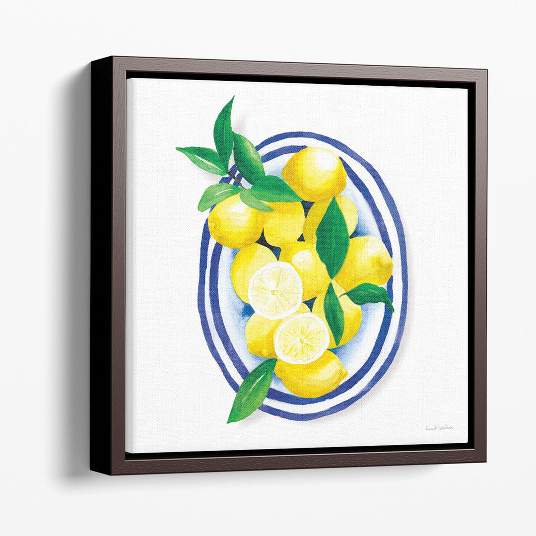still life prints – sun-drenched lemon motif