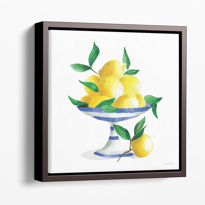 still life prints – elegant tray of lemons