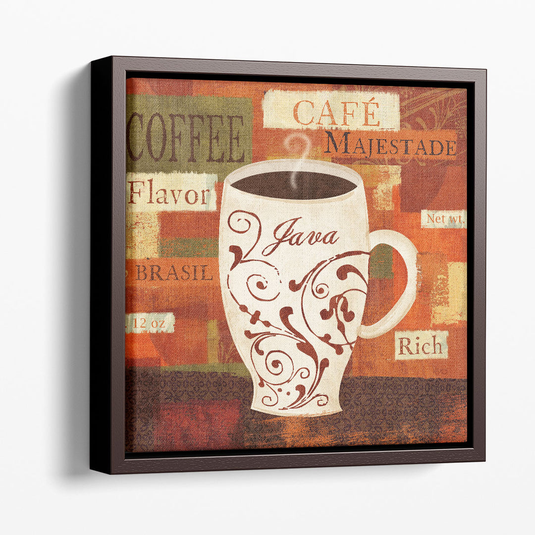 typography wall art – inspirational coffee quote