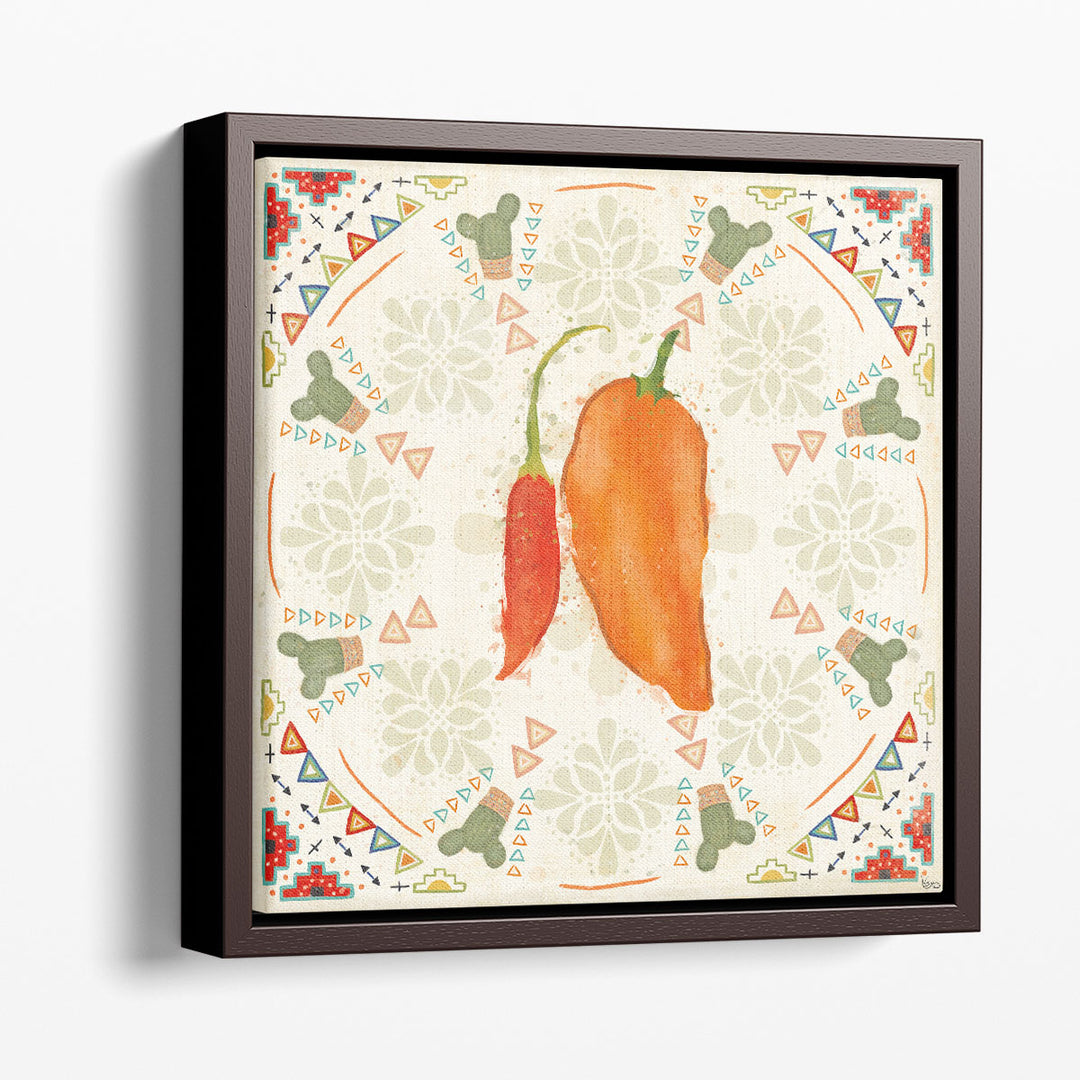 folk art prints – textured botanical style artwork