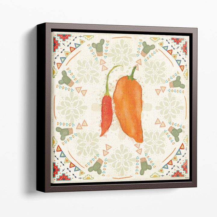 folk art prints – textured botanical style artwork