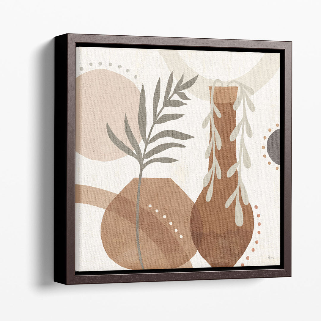 abstract wall art – modern leaf shapes