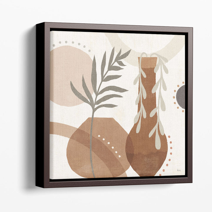 abstract wall art – modern leaf shapes