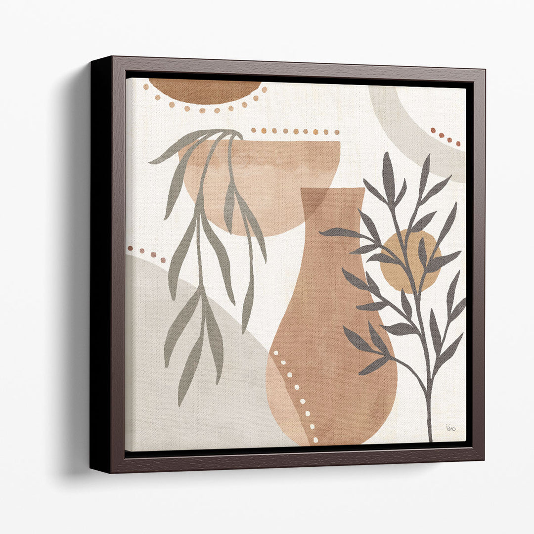 modern abstract wall art – neutral brown design
