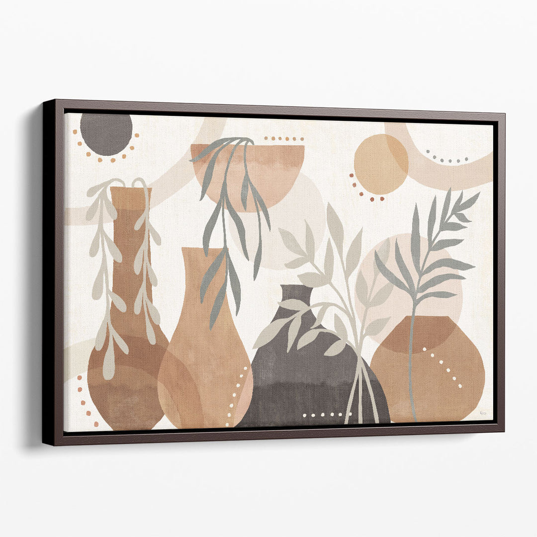 still life prints – neutral vase illustration
