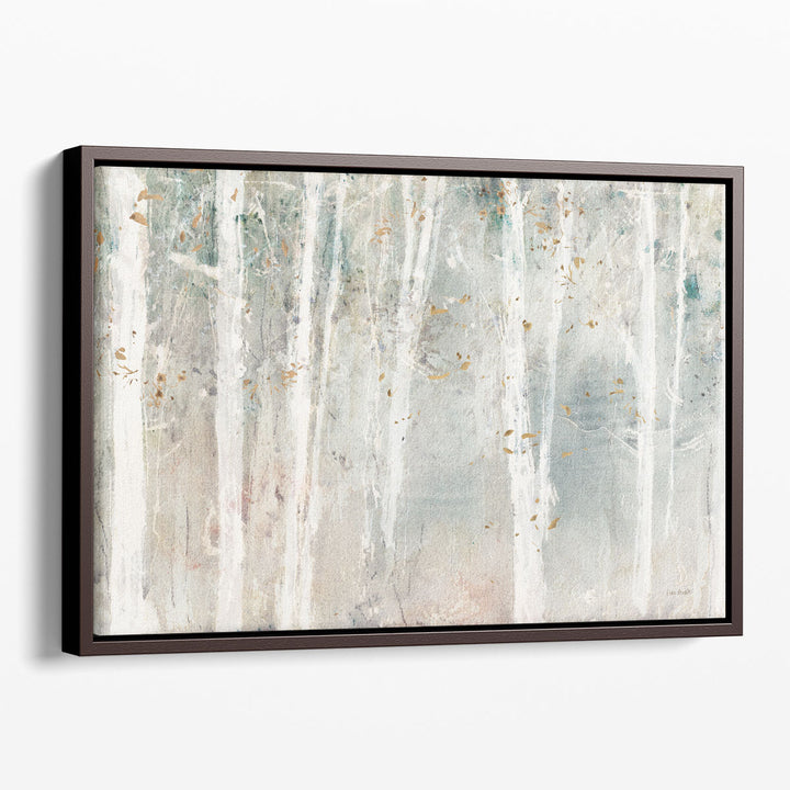 Forest print art with subtle texture