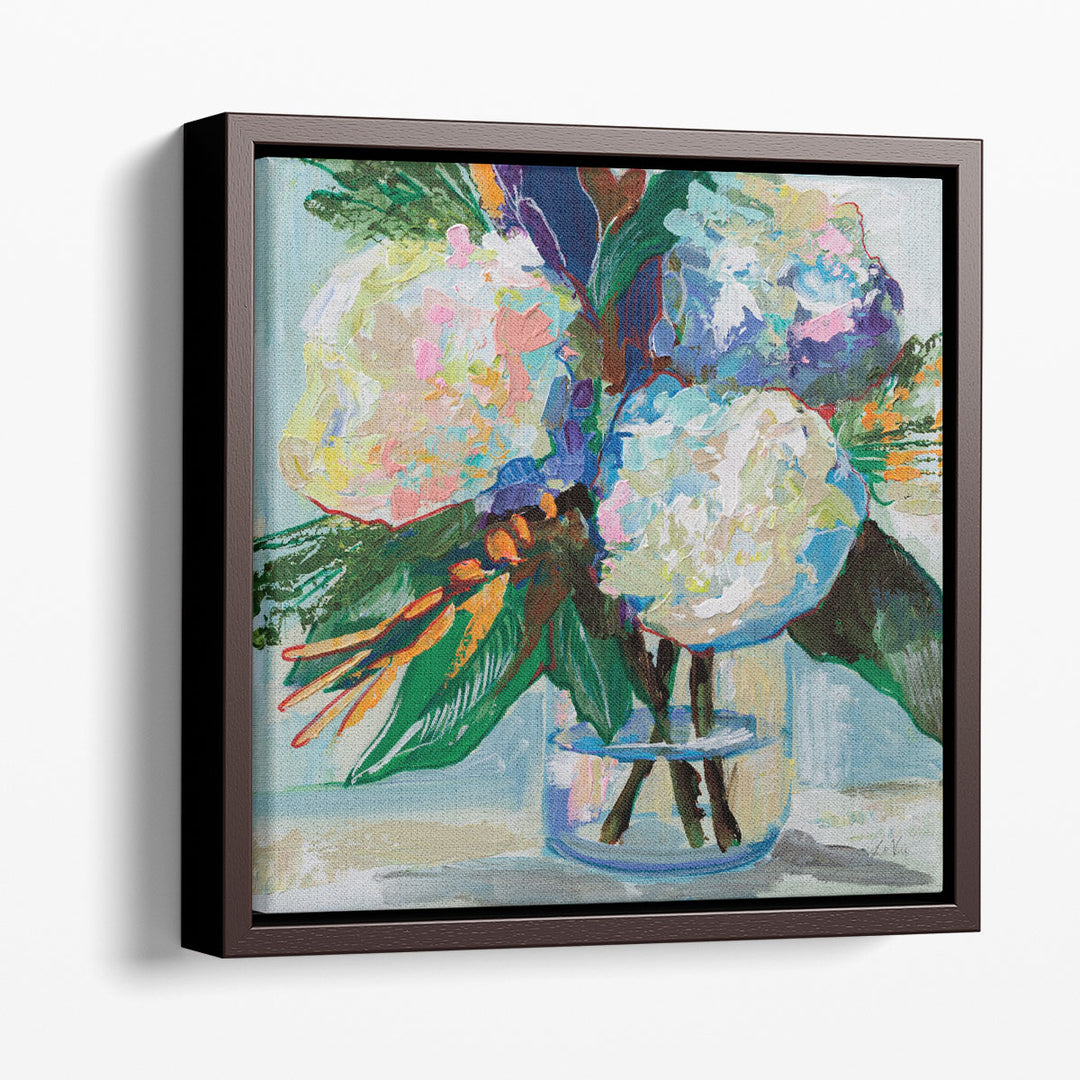 Abstract Botanical Canvas Wall Art – minimal plant forms