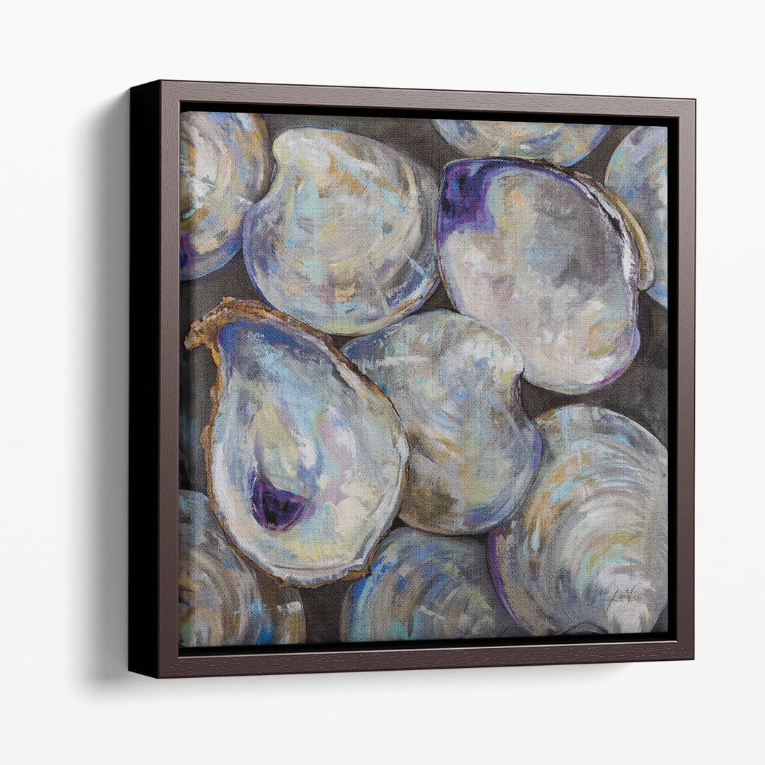 Framed Shell Art – minimalist shell silhouette in frame
